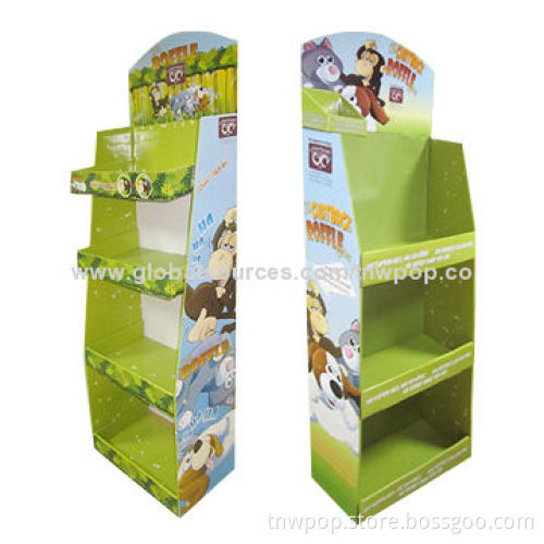 Retail POP Floor Displays/Pre-fill Products Before Shipping/Strong, Eco-friendly/Can be Customized